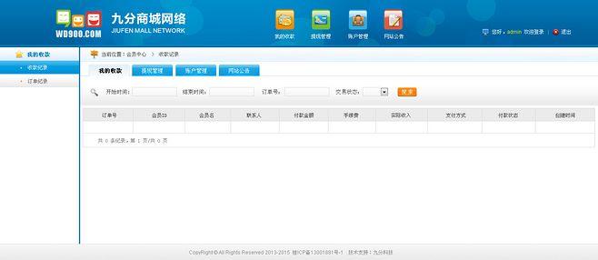 商城后臺(tái)管理系統(tǒng)界面