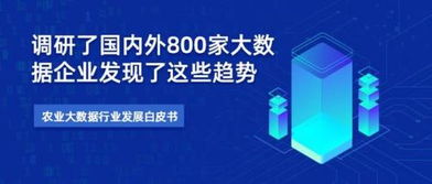 農業大數據白皮書 調研了國內外800家大數據企業發現了這些趨勢