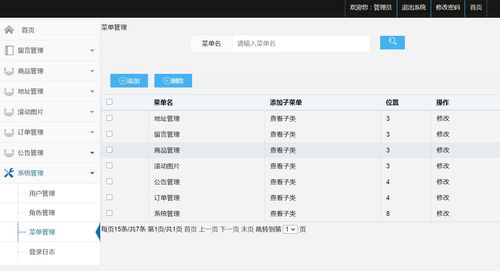 微信小程序服裝商城 后臺管理系統